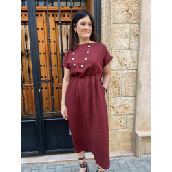 Vestido teja