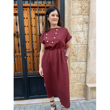 Vestido teja