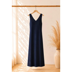 Vestido de tirantes marino