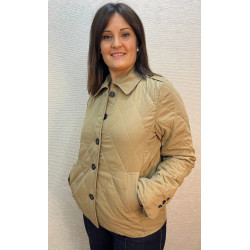 Chaqueta Acolchada Color Camel