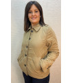 Chaqueta Acolchada Color Camel