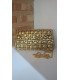 clutch negro y dorado