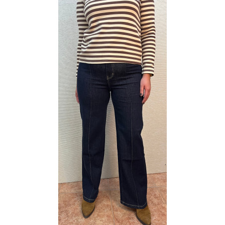 Pantalón denim oscuro