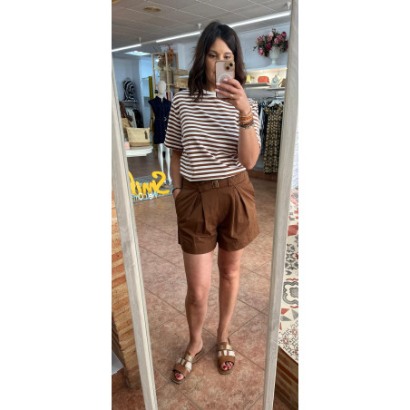 PANTALON CORTO MARRON