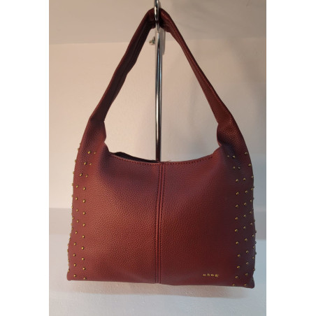 Bolso de hombro en piel sintética