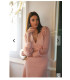 vestido rosa palo
