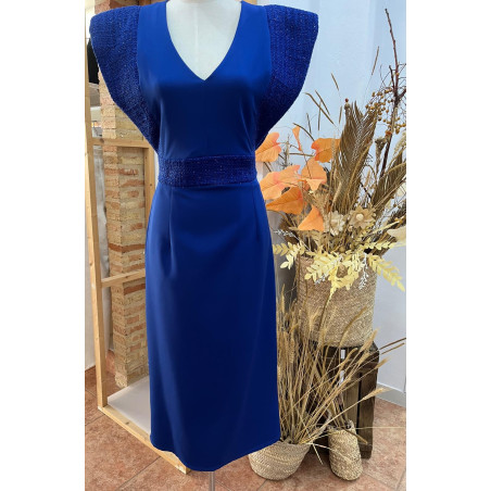 vestido azul klein